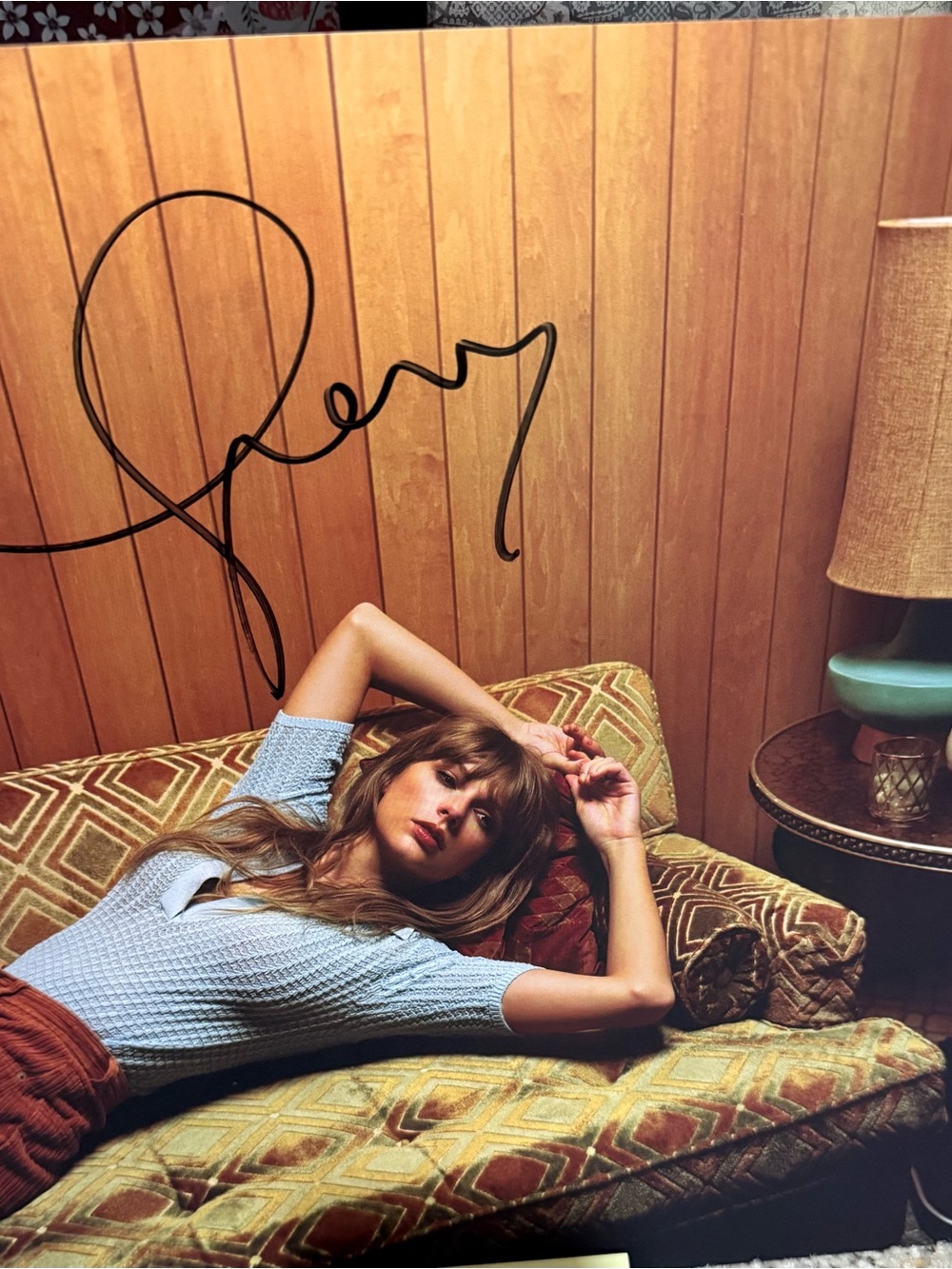 Taylor Swift Moonstone Blue marbled signed limited edition "Midnights" Vinyl - Picture 4 of 12